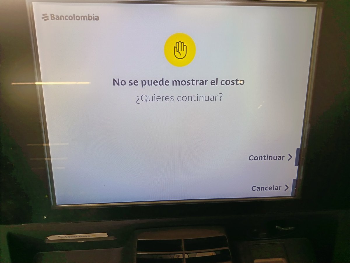 Señores <a href="/Bancolombia/">Bancolombia</a> no se puede retirar dinero de los corresponsales como en el jumbo del CC santa fe. Entonces debemos sacar dinero desee el cajero y me imagino que cobrarán luego la sacada del dinero por el cajero. Terrible terrible