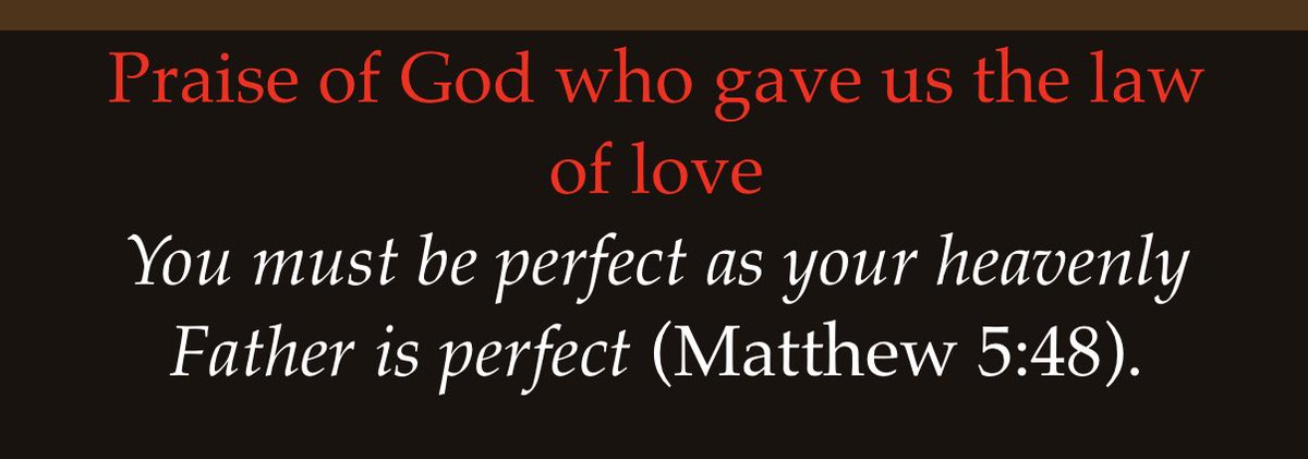 You must be perfect
