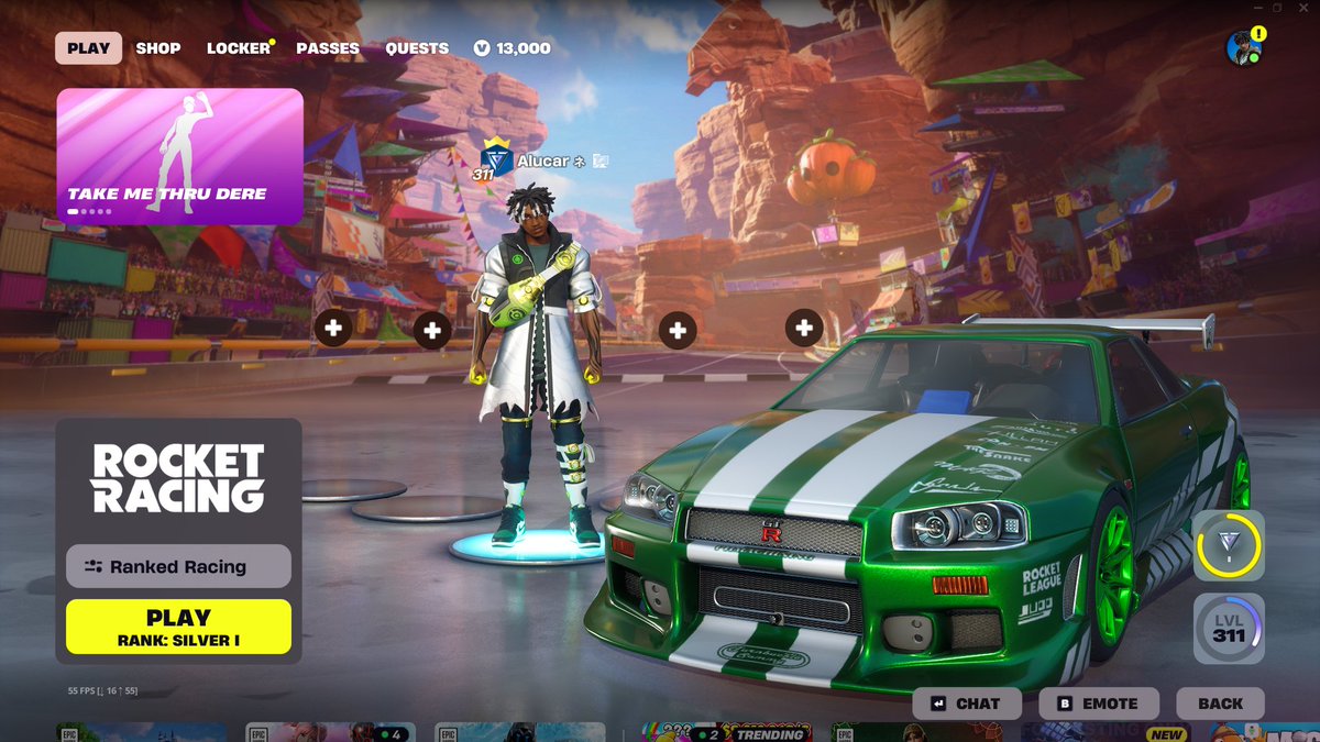 realAlucar's tweet image. I got bored waiting for The Seven announcement, so I played some Rocket Racing 😭

I got some insane 2023 Metaverse launch nostalgia hearing the soundtrack. Peak times 🥹