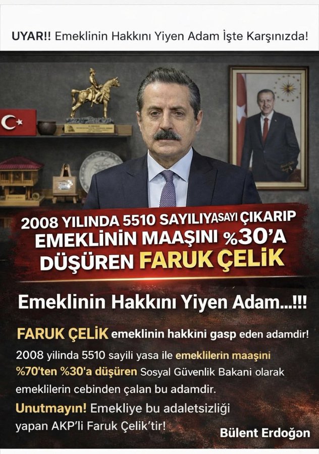 Emeklilik haklarımızı, kazanımlarımızı
yok ettiler, yok ediyorlar.... 

#YönetemiyorsunistifaEt