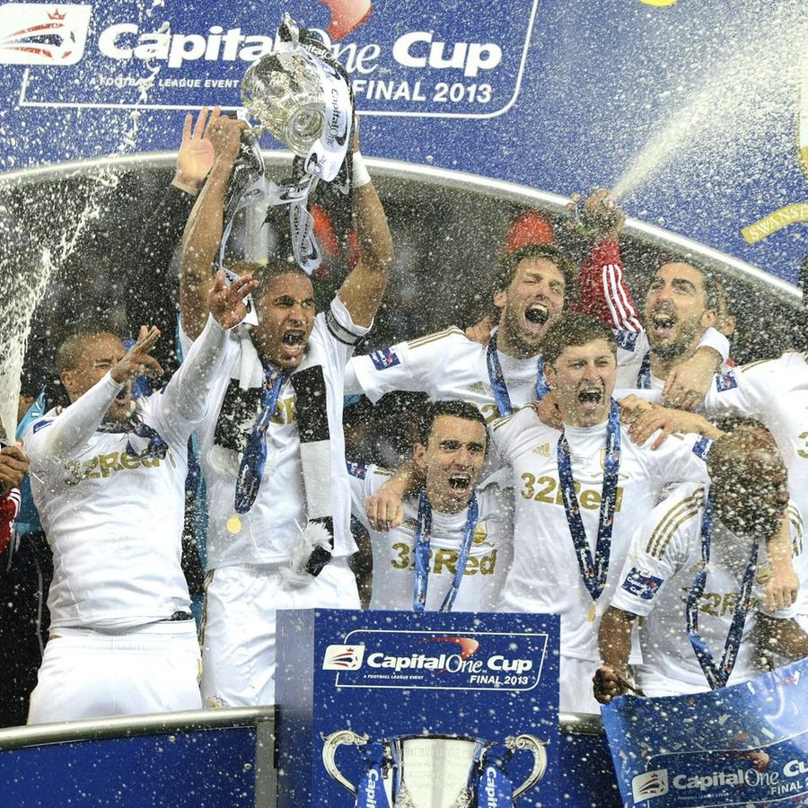 secondtierpod's tweet photo. On this day in 2013 🗓️

Swansea won the League Cup! 🏆 https://t.co/usyyJDclAm