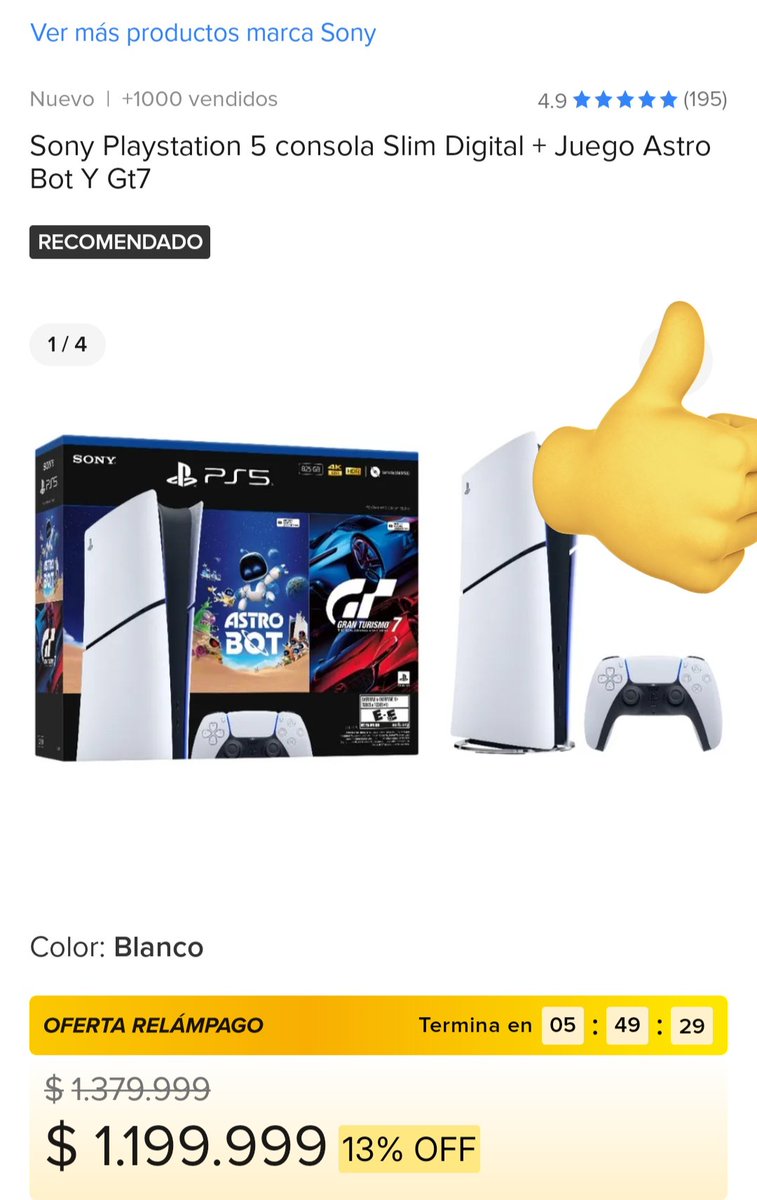 vmenditto's tweet photo. ➡️Urgente solo x 5 horas 

PS5
✔️18cuotas sin interés 
✔️Terminas de pagarla aprox a fin de 2027 completamente diluida la cuota 

Link ➡️ 

https://t.co/8jbJWKTrG7 https://t.co/GzLZPhF5eF