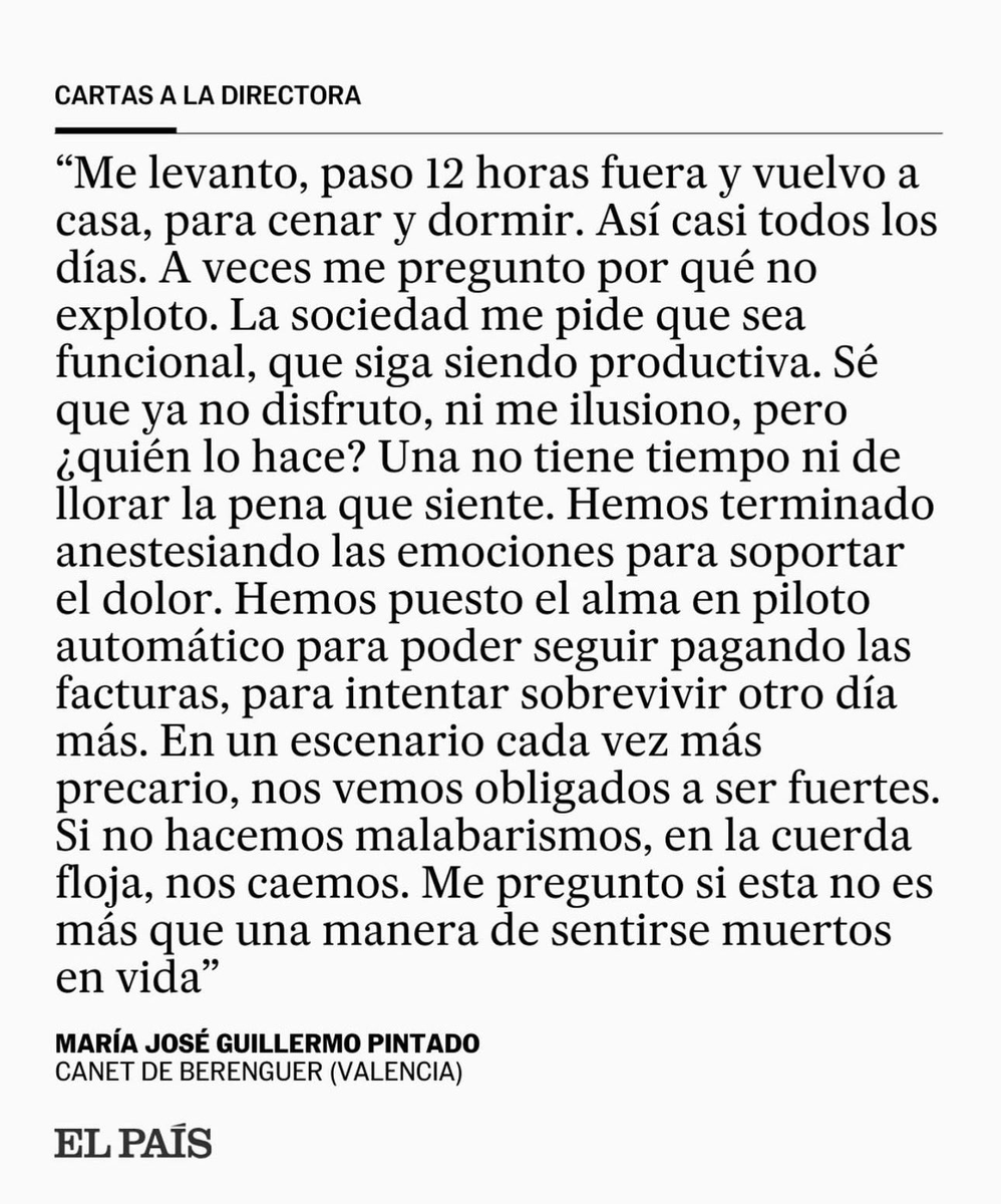¿En qué momento vivir se convirtió “sólo en aguantar el día”?