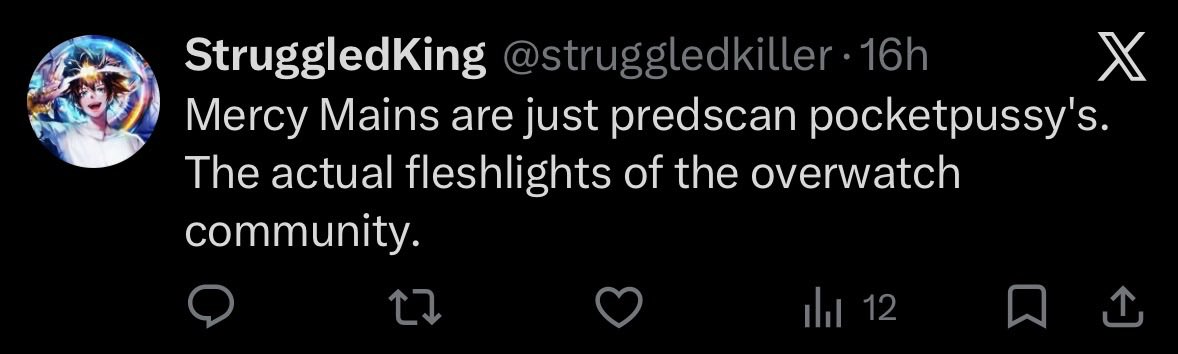 this is what people mean when they say the hate towards mercy is misogyny btw