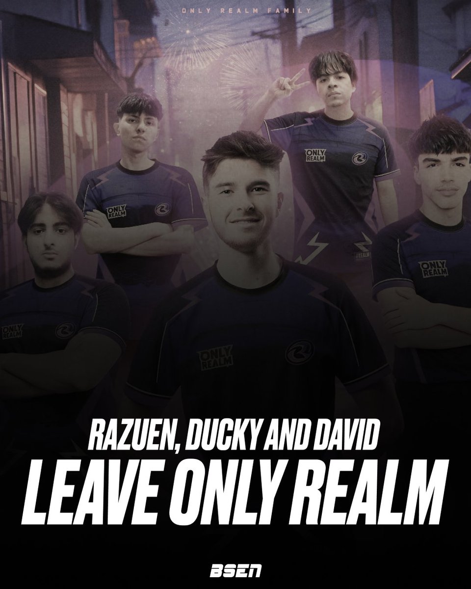 BREAKING NEWS: Razuen 🇲🇽, Ducky 🇲🇽, and David 🇻🇪 leave <a href="/OnlyRealmFamily/">Only Realm</a>.  

Following their performance in the Monthly Final, the team's coach announced their decision, and they have declared themselves free agents for the February 2026 Monthly Qualifiers.  

#BSC26 #NA