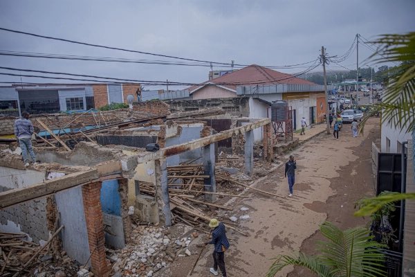 beaconrwanda1's tweet photo. PHOTOS: More shops in the “Corridor” and “Sar Motors” areas of Giporoso are relocating to pave the way for the Prince House–Giporoso–Masaka road upgrade and modern utility expansion. https://t.co/cLQ5Dxuz7F