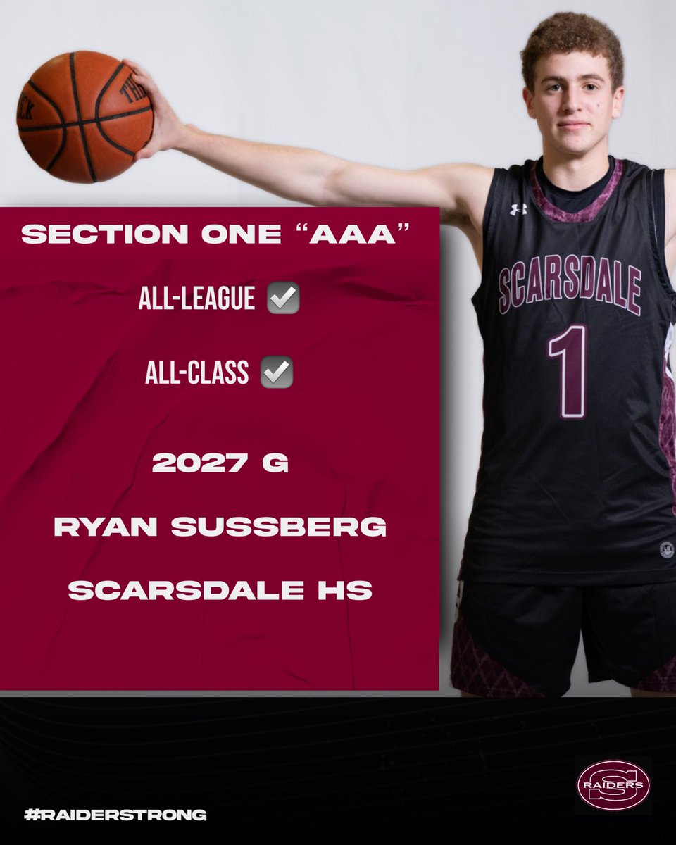 ScarsdaleBHoops's tweet photo. Congrats @RyanSussberg proud of your growth this year and looking forward to you playing with a chip on your shoulder!! https://t.co/hAWWZVXXNO