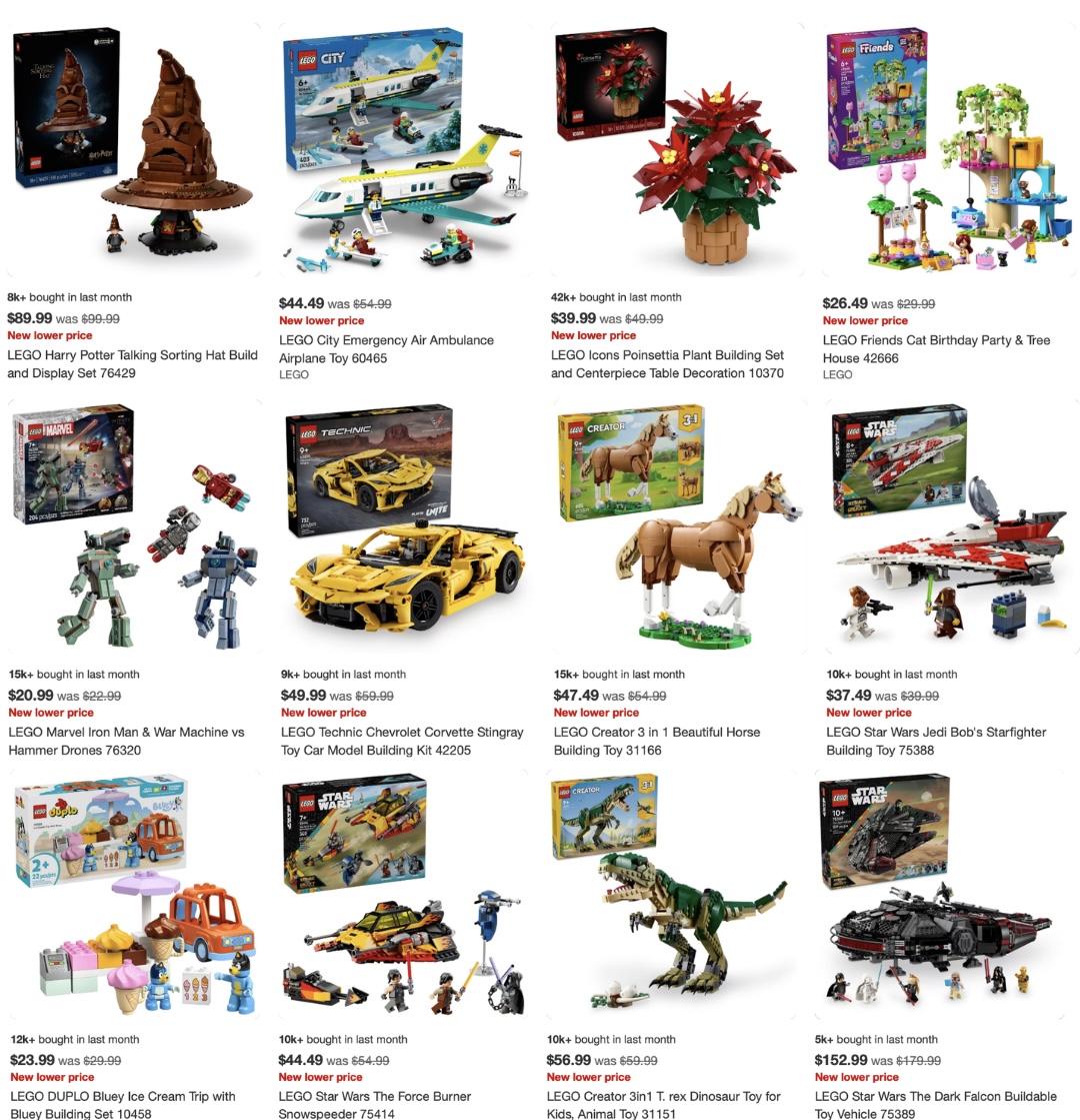 MixedBrick's tweet photo. Here are the sets that Target has reduced their baseline "regular" price for 👇

(2/3)

#LEGO #legonews #legodeals #legoset #Target https://t.co/zXWsgcNYyV
