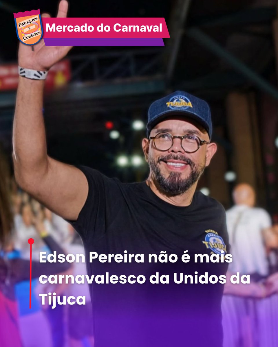 A <a href="/gresutijuca/">Unidos da Tijuca</a> anunciou, por meio de comunicado oficial, a saída do carnavalesco Rdson Pereira, que não faz mais parte da equipe para os próximos carnavais. 

Mais informações: instagram.com/p/DVHQzWJkiHr/