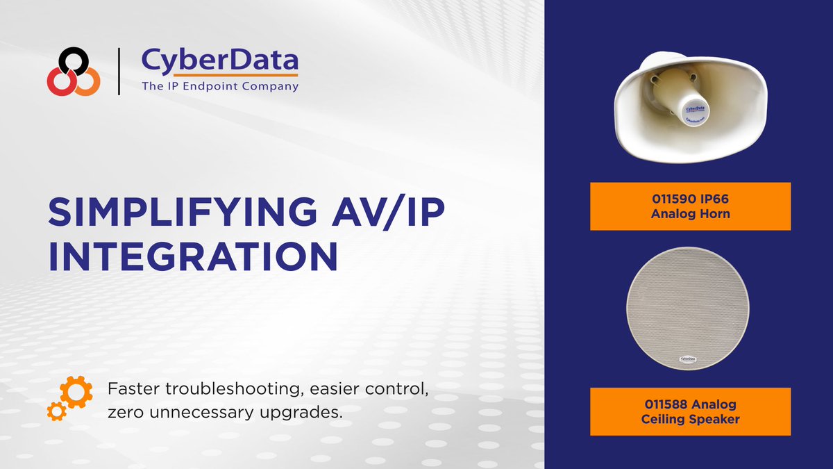 888Voip's tweet photo. Already have speakers? Bring them into an IP-managed system, no rip-and-replace needed. Faster troubleshooting, easier updates, and multi-site control.

011590 IP66 Horn &amp; 011588 Ceiling Speaker make it simple.

Larn more: https://t.co/7f0MPDHCQq

#IPAudio #Paging #Intercom https://t.co/7ipSmtIYcp