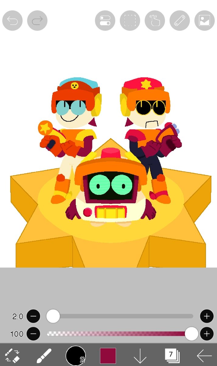 Starr Hub trio (wip)

#brawlstarsart