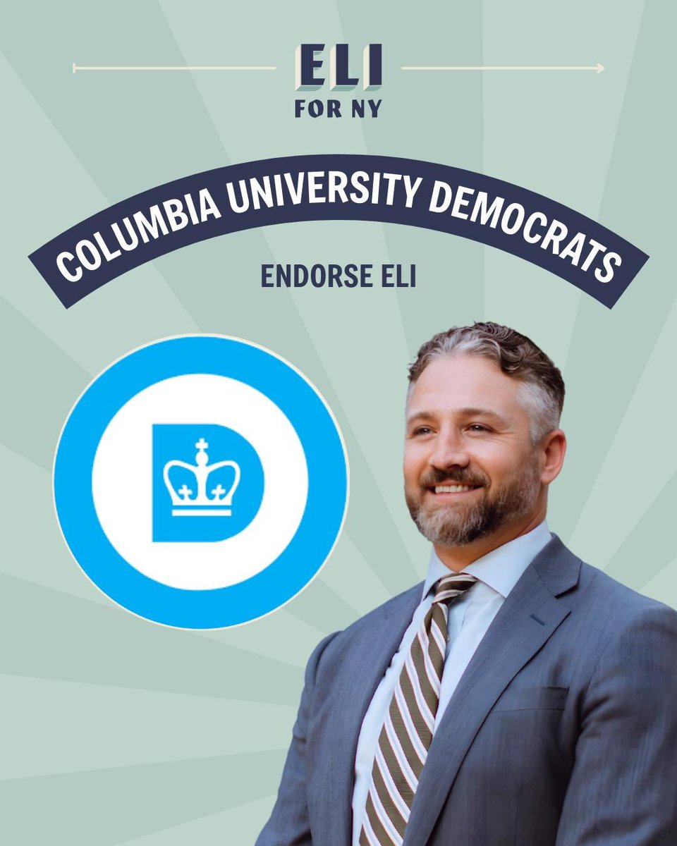 EliNorthrup's tweet photo. NEW in @politicony: I’m excited to announce that I’ve been endorsed by the Three Parks Independent Democrats, the Broadway Democrats, and the Columbia University Democrats— their first ever endorsement! 🎉 https://t.co/W40dhqZvH0