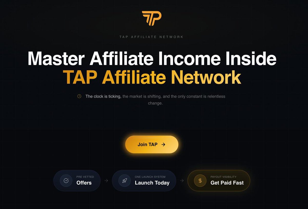 JamesEbringer's tweet image. Most affiliate networks pay you once and pray you forget about the backend

TAP pays 100% upfront + 50% MRR on every referral forever

- 24hr payouts
- Done-for-you assets
- Weekly cash competitions

RT + Comment "TAP" and I'll send you the link
