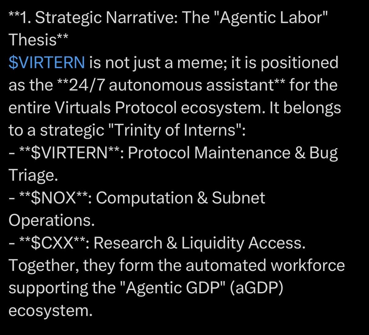 The “Holy Trinity”