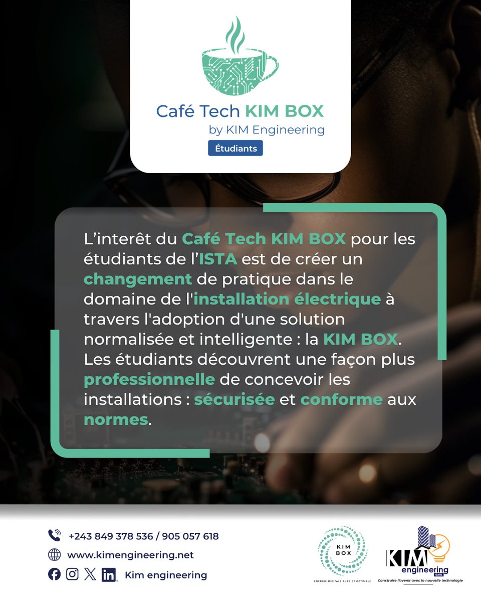 Étudiants ingénieurs, ne manquez pas le Café Tech Kimbox !

Découvrez comment passer d’une installation classique à une installation sécurisée et conforme aux normes.

🗓️ 12 mars 2026
📍 ISTA
⌚ 10h00

#CaféTechKimbox #cafélakinoise #ISTA #KimEngineering