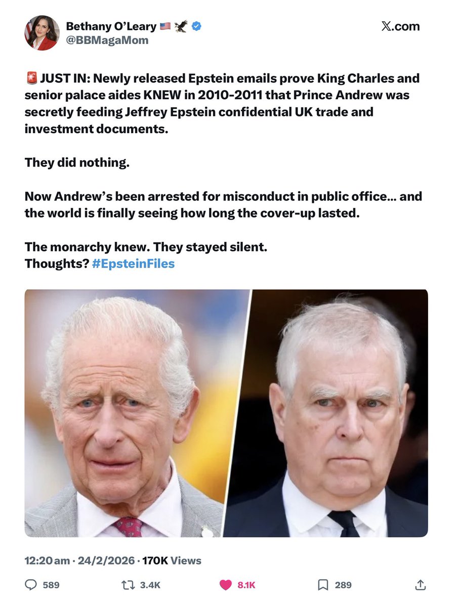 How the fuck do we live in a world where our leaders and media are now furiously distracting the plebs by deciding whether to remove Andrew from the British line of succession instead of deciding when we’re going to fuck these leeching, criminal bastards off forever?

#NewsCorpse