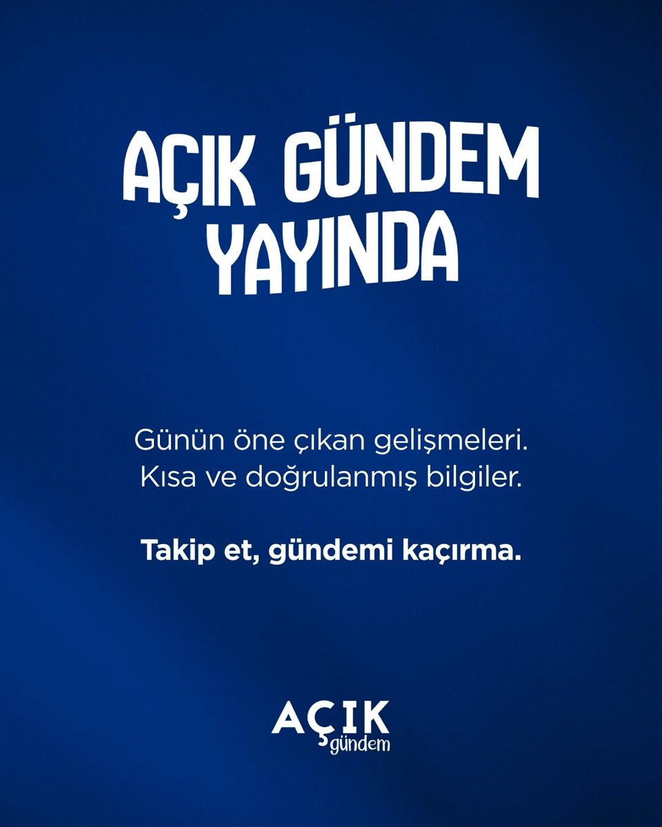 Açık Gündem yayında!

Günün öne çıkan gelişmeleri.
Kısa ve doğrulanmış bilgiler.

Takip et, gündemi kaçırma. 

instagram.com/acikgundemtr