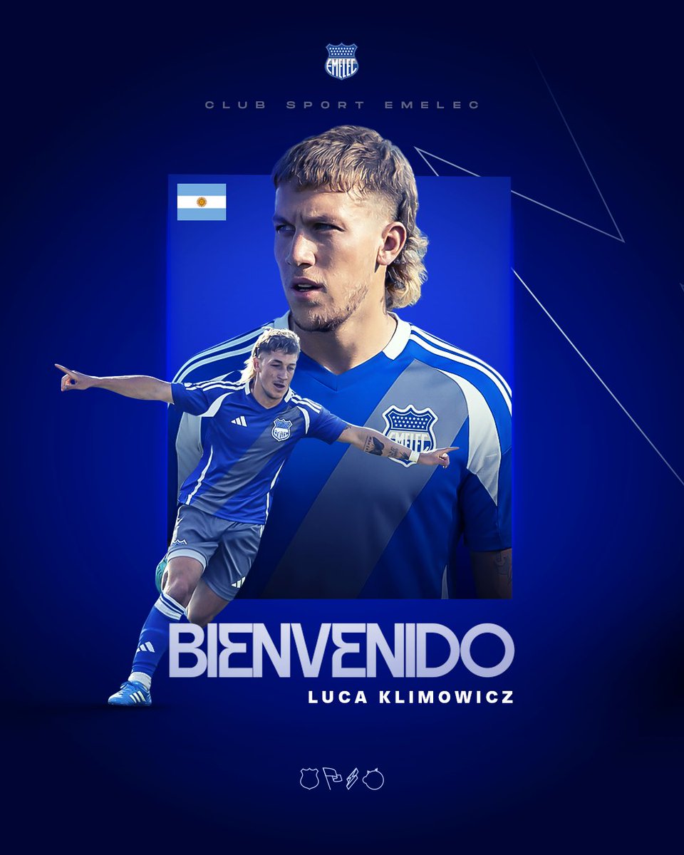 🔵⚡ Bienvenido al Bombillo, Luca.🇦🇷

El delantero argentino Luca Klimowicz, de 21 años, se incorpora al Club Sport Emelec, procedente de Instituto de Córdoba, para fortalecer nuestro frente de ataque en esta temporada.

Potencia, movilidad y carácter para potenciar nuestro