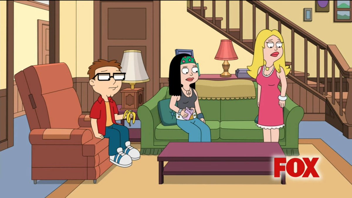 skysoundfanatic's tweet photo. Just a FOX screenbug here breaking the fourth wall to remind you that TBS is no longer allowed to be the home of new episodes of American Dad! premiering
#AniDom #AnimationDomination #AmericanDad #FOX https://t.co/vwptEA3xHw