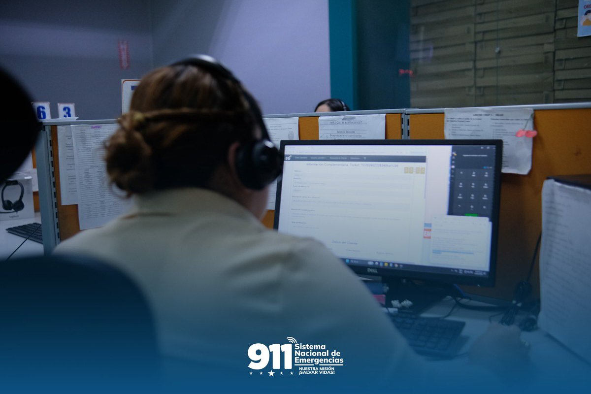 📍 El Sistema Nacional de Emergencias 911 está operando de manera permanente y con normalidad en todo el territorio nacional.