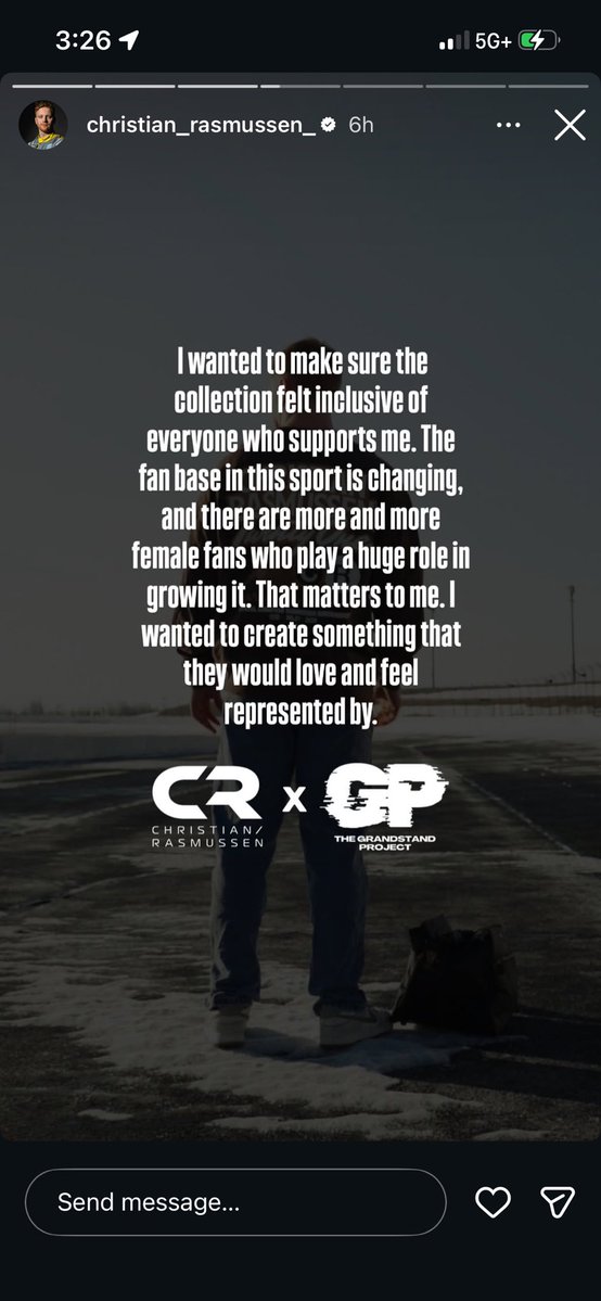 Christian Rasmussen gets it. Don’t be surprised by the massive increase of women you will see in the paddock wearing his merch, because when athletes care to acknowledge the importance of their women fans, it matters.