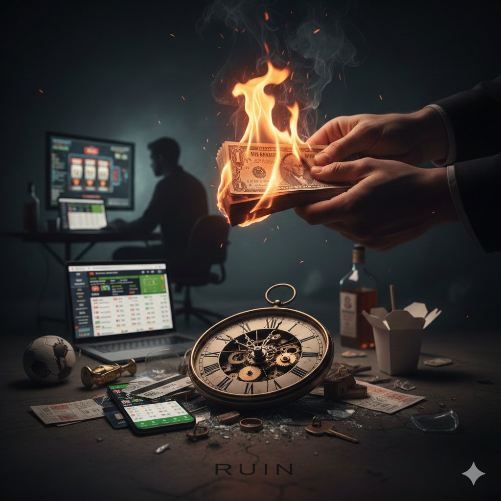 HOW BETTING DESTROYS YOU.

Have you asked yourself why are more betting companies coming out?
If people are making money from betting, do you think betting companies won't fold?
This is the truth these betting influencers won't tell you because your loss is their gain.
Betting