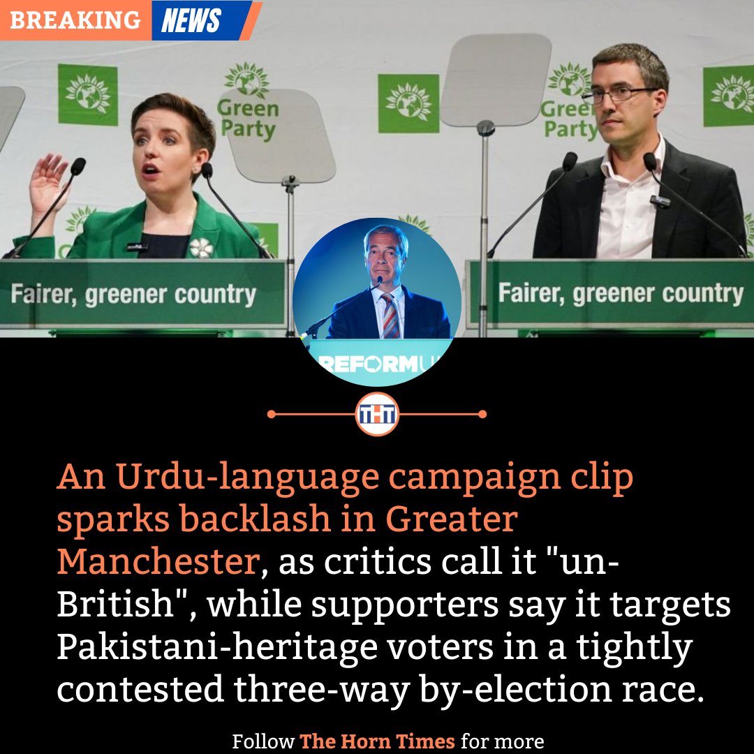 An Urdu-language campaign video in Greater Manchester sparks backlash, with critics calling it 
“un-British” as a tight three-way by-election race unfolds.

#UKPolitics #ByElection