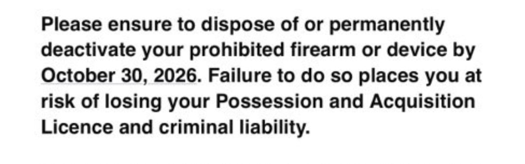 And their you have it, the RCMP want to take your PAL.