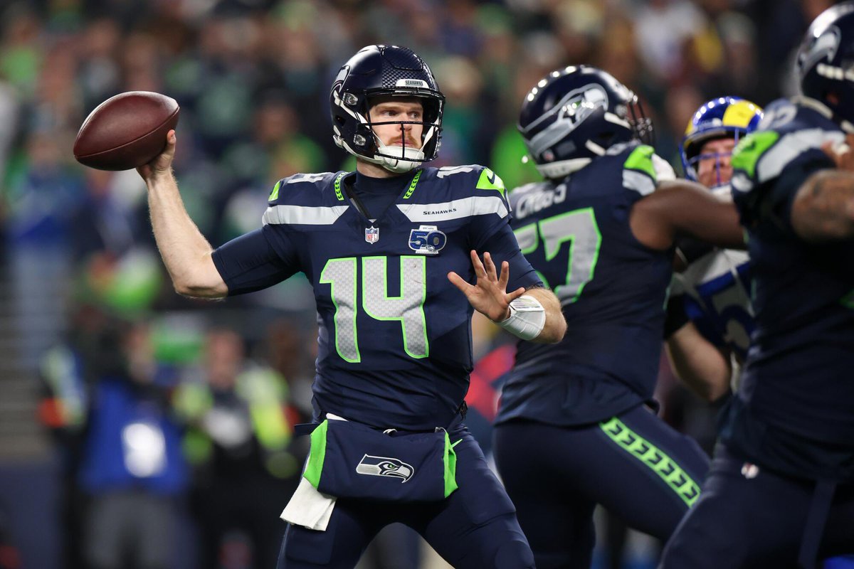 Sam Darnold Weeks 1-17: 14 INT

Sam Darnold Week 18: 0 INT
Sam Darnold Divisional: 0 INT
Sam Darnold NFC Champ: 0 INT
Sam Darnold Super Bowl: 0 INT

Talk about LOCKING IN. 🔒