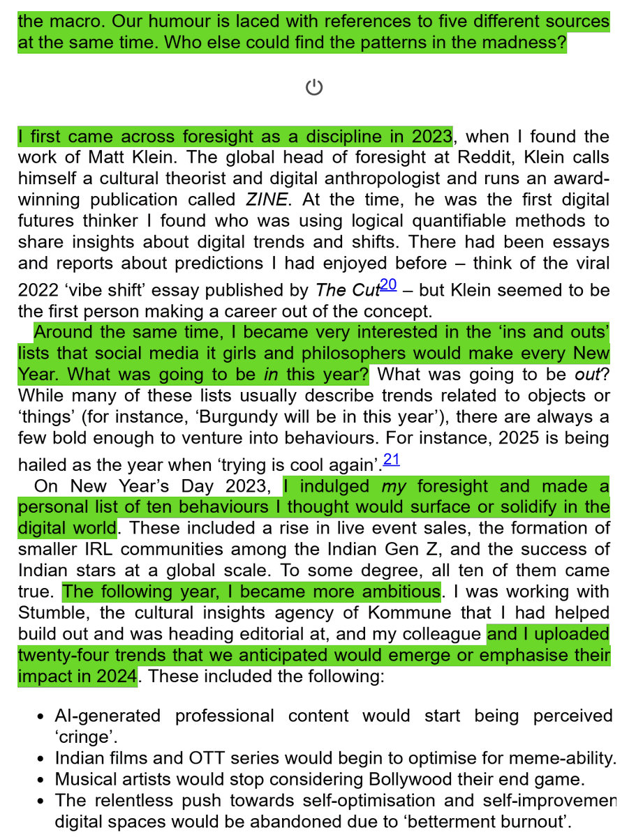 PhilipPanass's tweet photo. Ria Chopra is just a grifter whose whole book screams "ME, ME, ME". What even was this transition FROM Yogendra Yadav's successful forecast of the 2024 Loksabha elections TO some post-WW2 "field" called "foresight" (what?!) TO her budding career in the field ... 🤣 https://t.co/72SsE4kjYo