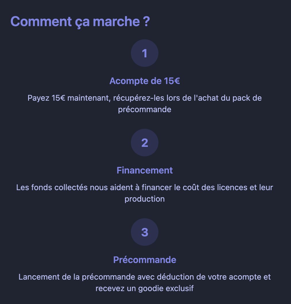 Le baihe "Beauty's Blade" a été sélectionné par les votes de Komogi. Vous pouvez participer en donnant 15€ (qui seront déduits de la somme à payer lors de la précommande) pour débloquer la traduction et des illustrations ainsi que la possibilité d'avoir plus de baihe en France.