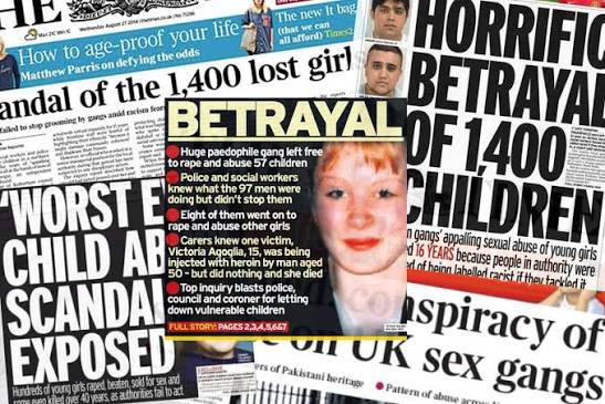 TODAY: UK Grooming Gang Survivor Testimony Released

Describes Extreme Depravity by Muslim Pakistani Men

"she was raped by a dog, filmed, and forced to rewatch the footage as the men placed bets."

She was 12.

Little girls were strangled by rope until unconscious. 

They were