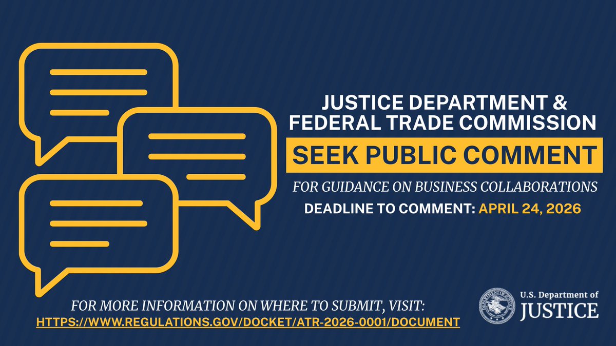 Antitrust Division tweet media