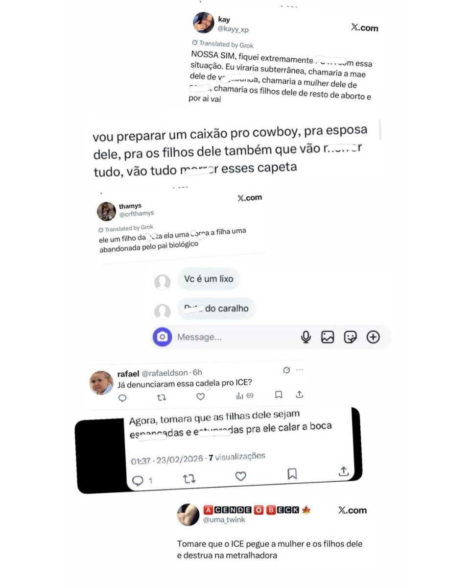 A internet é terra sem lei?

A partir de agora, qualquer desrespeito que ultrapasse essa linha comigo, com a minha filha, e com a minha vida, será tratado com as medidas judiciais cabíveis.