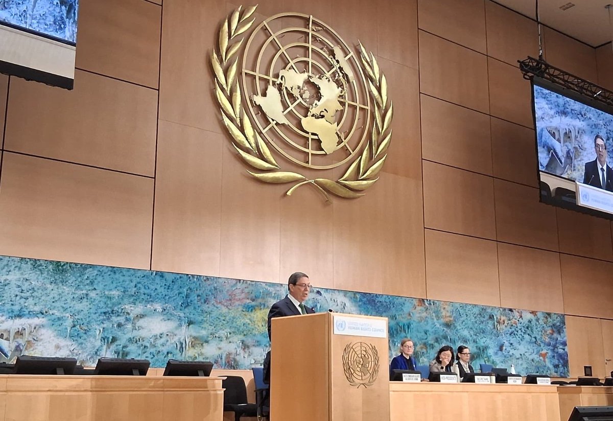 📌Intervención del Ministro de Relaciones Exteriores de la República de #CUBA 🇨🇺, <a href="/BrunoRguezP/">Bruno Rodríguez P</a>, en el Segmento de Alto Nivel del 61 período de sesiones del Consejo de Derechos Humanos.

ℹ️Info:⤵️
🔗misiones.cubaminrex.cu/es/articulo/in…

#HandsOffCuba