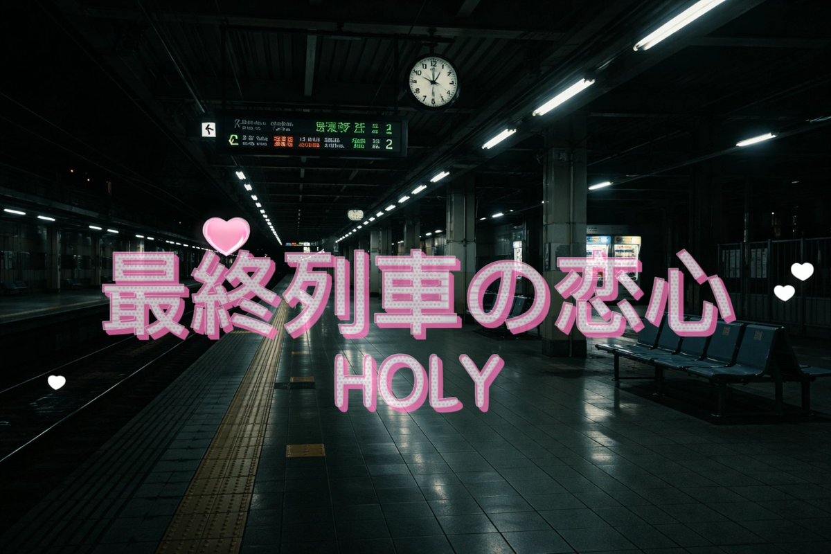 新曲「最終列車の恋心」
明日Tiktokに公開します！