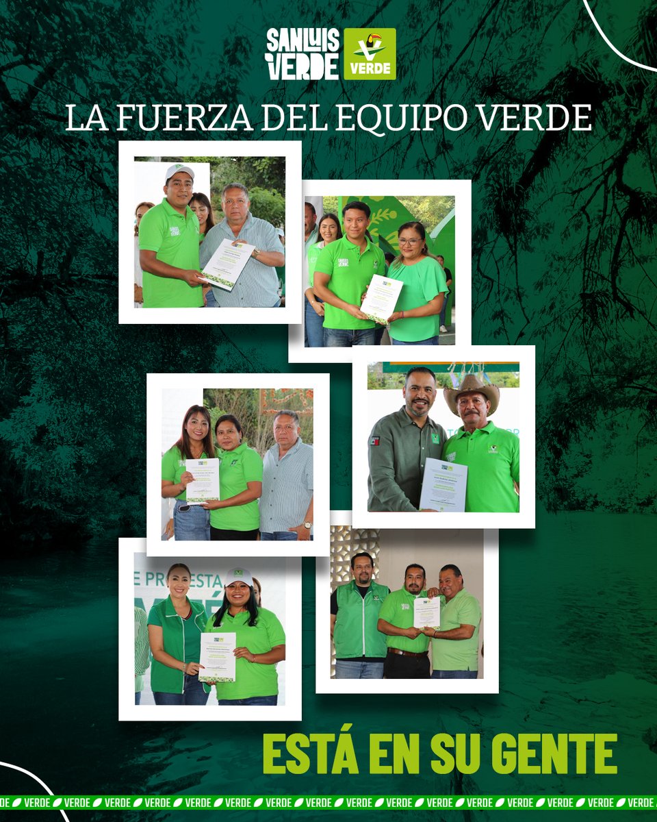 La fuerza del Equipo Verde está en su gente. 🤝💚

Cuando trabajamos de la mano, construimos un futuro MÁS Verde para San Luis Potosí.