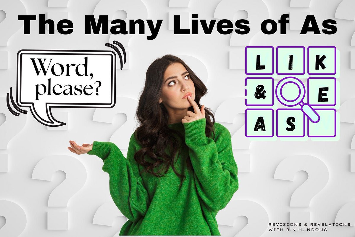 AfterDinnerCon's tweet image. WRITER TIPS:  Word, Please—The Many Lives of As  --- Write Like You Mean It &amp;amp; Edit As You Should.  #writertips #writerlife #writerhelp #writinghelp #writingcommunity

buff.ly/QuFBkXh