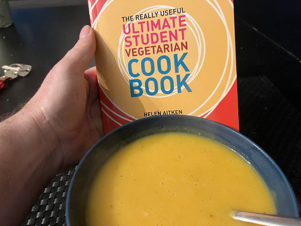EustaceEusts's tweet image. Exploring my cookbooks again! This time a very simple pumpkin soup, I actually used butternut squash which I picked up from my local Turkish shop! #studentcookbook #butternutsquashsoup #soup #homecooking