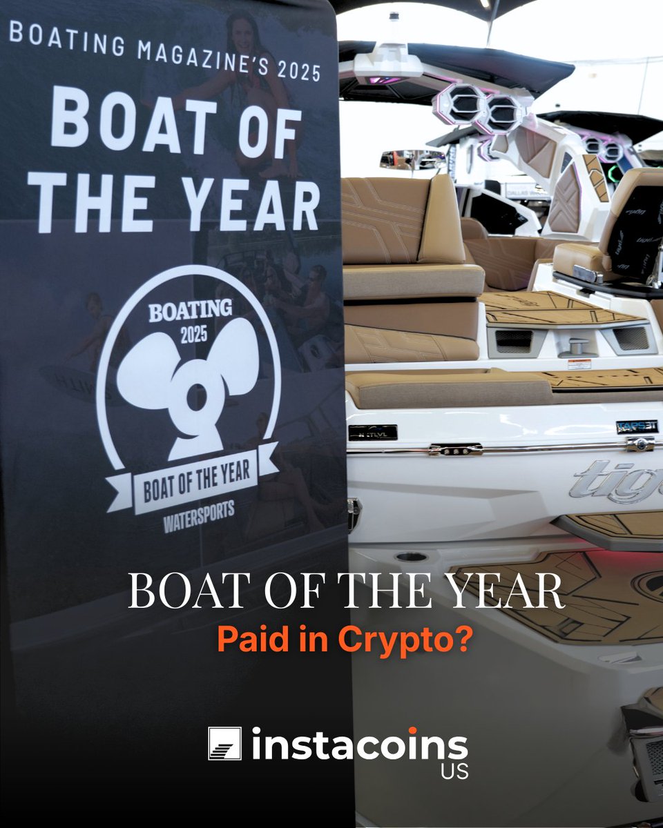 instacoinsus's tweet photo. Boat of the Year… Paid in Crypto?

What if your next high-value luxury asset could be paid for using digital assets? 
With Instacoins US this is possible.

If you’re exploring how to move from digital wealth to tangible assets, we’re here to guide the process.
Curious how it works? Send us a message to learn more.

#InstacoinsUS #digitalassets #BoatOfTheYear #DallasBoatShow