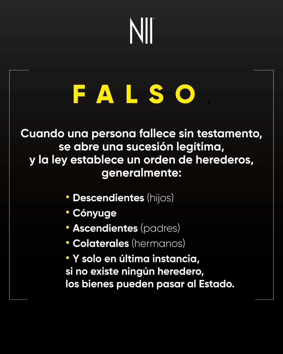 ¿Qué ocurre cuando una persona fallece sin #testamento?