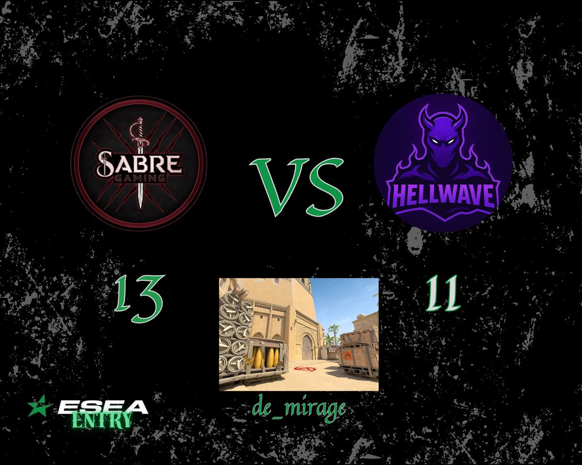 sabregamingcs2's tweet photo. Wygrywamy na Mirage 13-11 po wyrównanej walce! 
Wracamy na dobre tory ⚔️🫶🏻

GGWP! https://t.co/ON3DMWf8PH