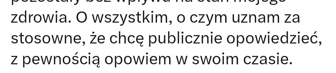 Szymon się tak rozpisał, że wielu nie podołało przebrnąć przez te drażniące pseudoelokwencją wygibasy, dlatego wszystkim tym, którzy zarzucają mi brak wrażliwości wklejam kluczowy wycinek.
SZYMON NIE CHORUJE NA DEPRESJĘ.
Ten sam Szymon w tym samym wpisie po celebrycku (bo inaczej