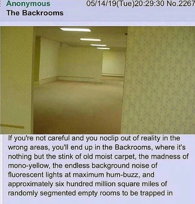 I can’t imagine how mad the anonymous 4chan user who originally came up with the concept of the Backrooms in 2019 must feel knowing he won’t see a dime from the movie based on it