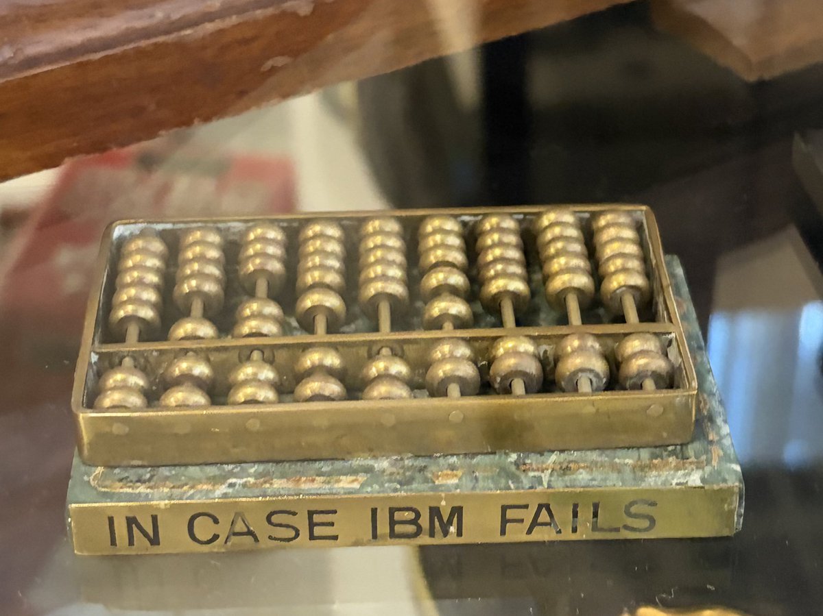 Time to break the “IN CASE IBM FAILS” abacus from its glass