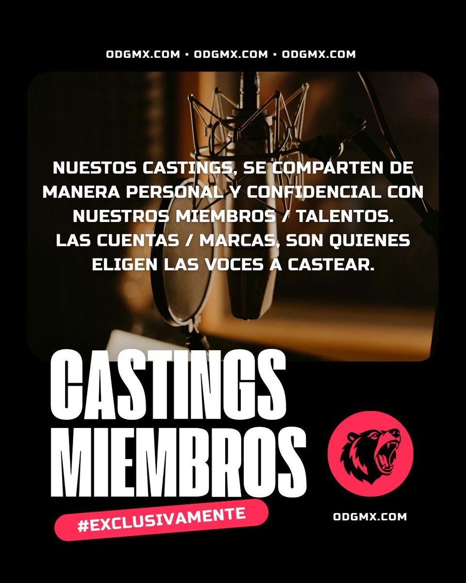 ODGmx.com 📢🎙️

#Locutora #Locutor #Casting #Castings #Publicidad #Voiceover
