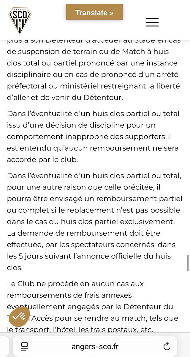 Bah alors <a href="/AngersSCO/">Angers SCO</a>, on ne suit pas ses conditions générales de vente  ? 👋 <a href="/JeNegroni/">Jérome Negroni</a> 

#AngersSCO #Angers