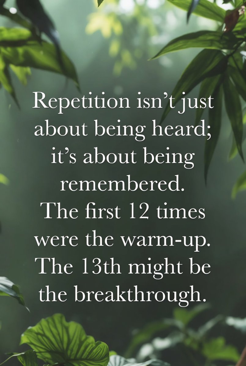 Repetition = Breakthrough 🫶