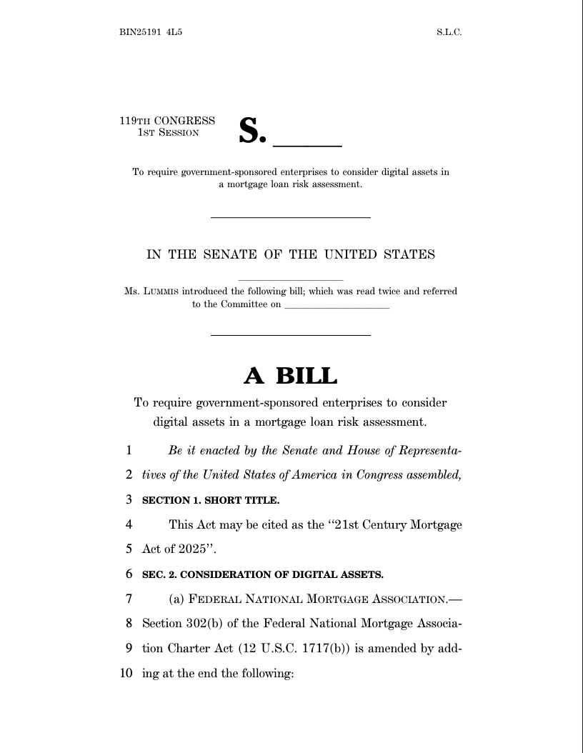 🇺🇸 JUST IN: U.S. lender Rate launched RateFi, allowing borrowers to use verified crypto holdings in mortgage underwriting without selling them. 

The rollout aligns with Senator Cynthia Lummis’ push to recognize crypto as a reserve asset in home loans.