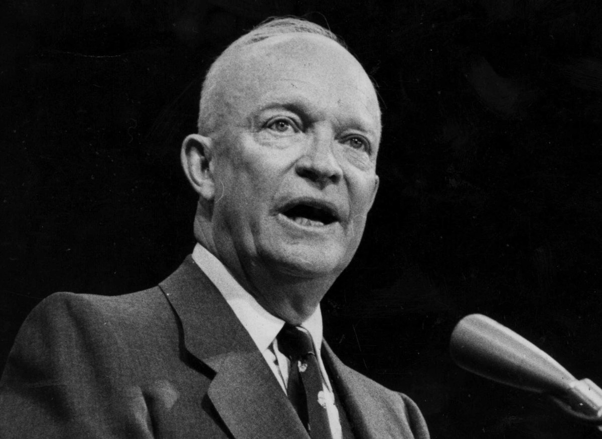 “Every gun that is made, every warship launched, every rocket fired signifies, in the final sense, a theft from those who hunger and are not fed, those who are cold and are not clothed.”

— Dwight D. Eisenhower